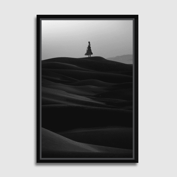Lukisan Dinding - Canvas - Monochrome Savior by Frank Moth