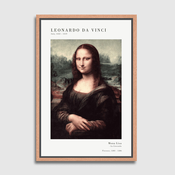 Lukisan Dinding - Canvas - Da Vinci Mona Lisa by Old Masters 
