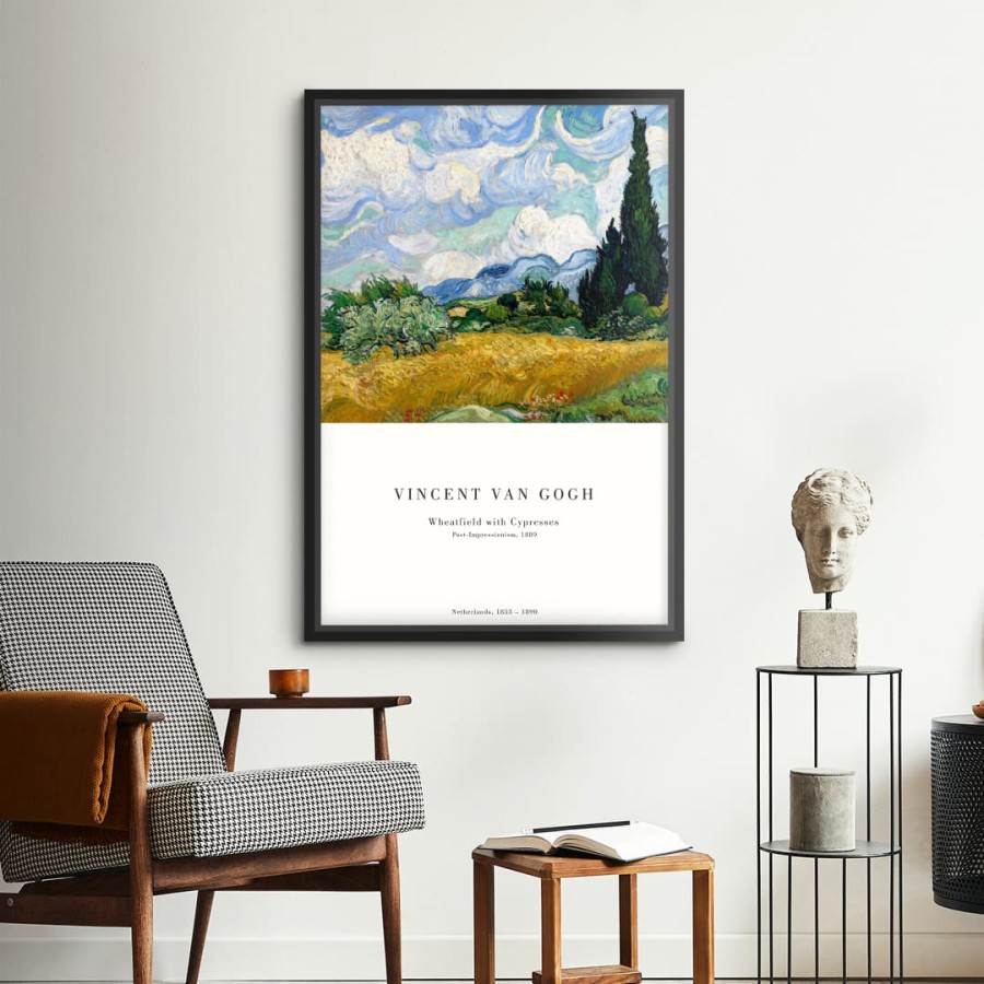 Lukisan Dinding - Canvas - Van Gogh Green Wheatfield by Old Masters