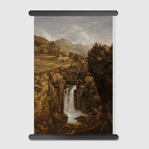 Lukisan Dinding - Canvas - Classic Waterfall by Rama Art