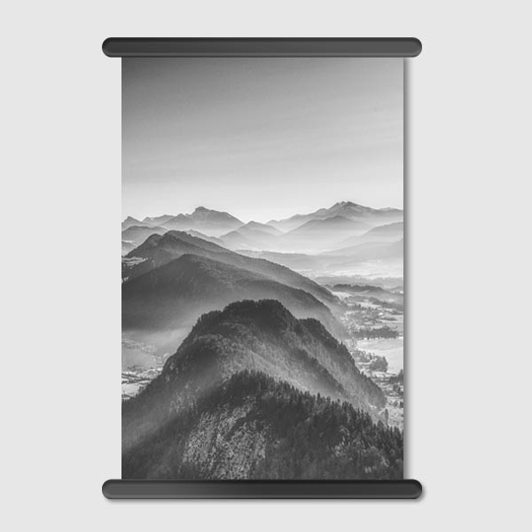 Lukisan Dinding - Canvas - Ballon Ride Over The Alps 2 by Nur Mut