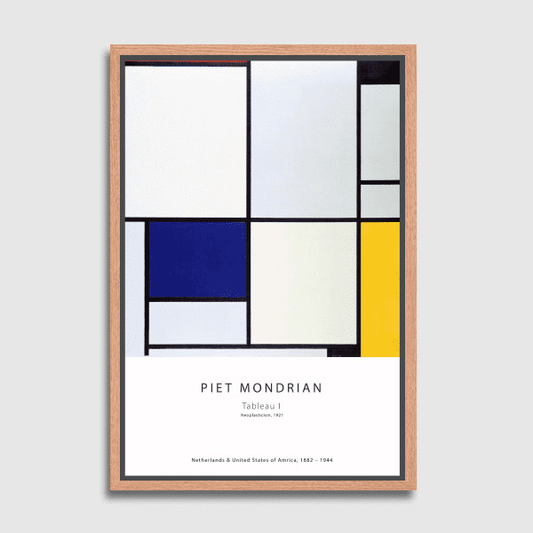 Lukisan Dinding - Canvas - Piet Mondrian Tableau I by Old Masters