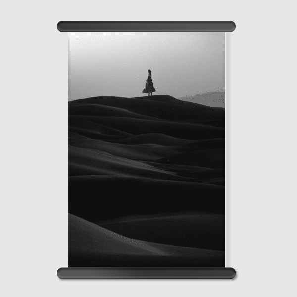 Lukisan Dinding - Canvas - Monochrome Savior by Frank Moth