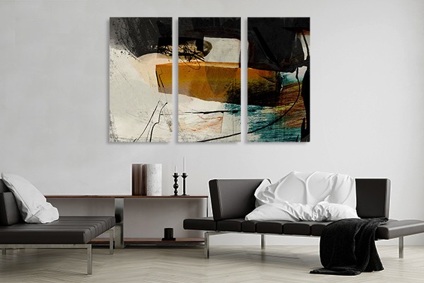 Lukisan Dinding set -Shadow-3 Panel-Spanram- Large-Total 120x80