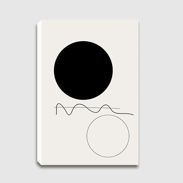 Lukisan Dinding- Canvas - Black & White 01 - by Nileshkikuuchise