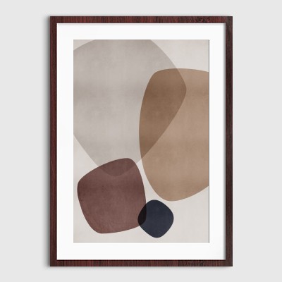 Lukisan Dinding-Art Print-Graphic 207-40x60 Matte-Dark Brown Frame