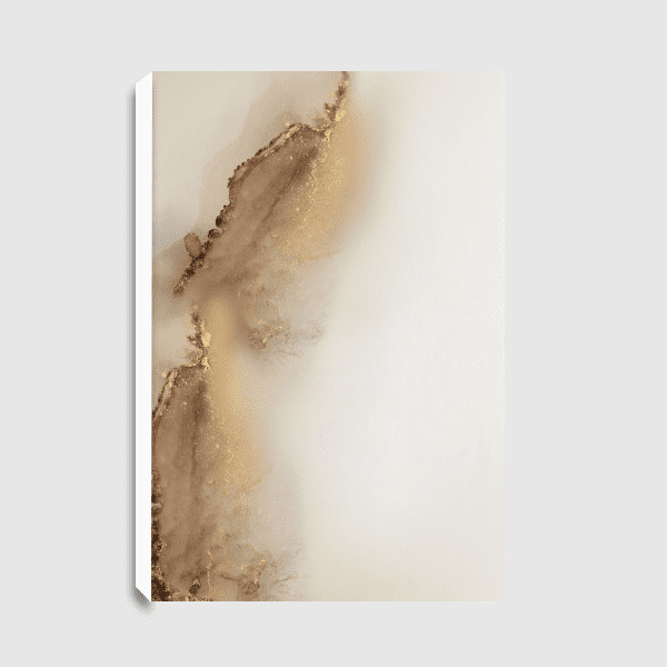 Lukisan Dinding - Canvas - Golden Leaf No. 1 by Art Tonial