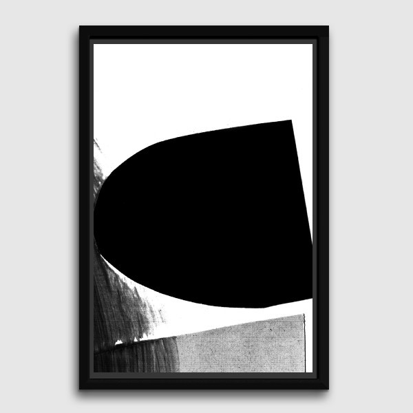 Lukisan Dinding -Canvas-Mono 2-Frame Hitam 40x60