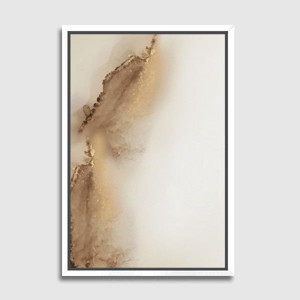 Lukisan Dinding - Canvas - Golden Leaf No. 1 by Art Tonial 