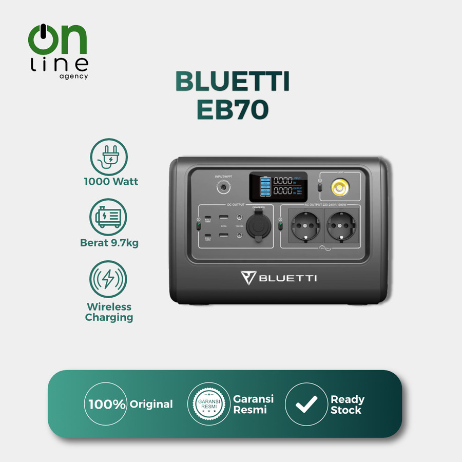 BLUETTI EB70 Portable Power Station | 1000W 716Wh