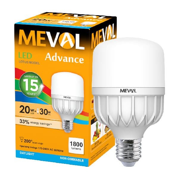Lampu LED Kapsul Lotus 20W Advance - Putih MEVAL