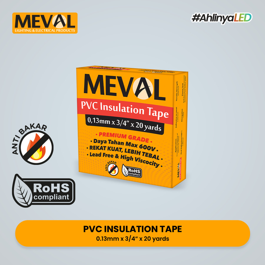 Meval PVC Insulation Tape 3/4 x 16M