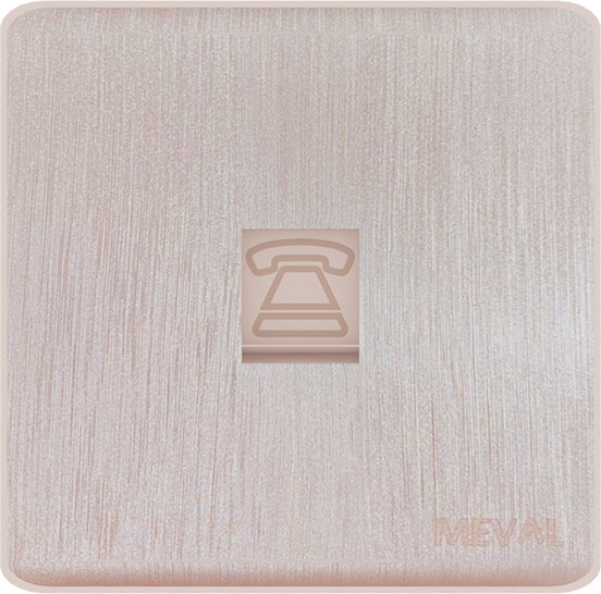MEVAL Stop Kontak Saklar dan Soket Minimalist - Gold Hairline