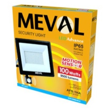 Meval Flood Light Motion Sensor Security Light 100W LED Advance-
