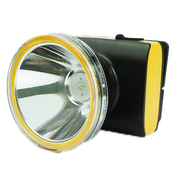 MEVAL Senter Kepala Headlamp Hologen 5W Rechargeable Battery MH4-05A