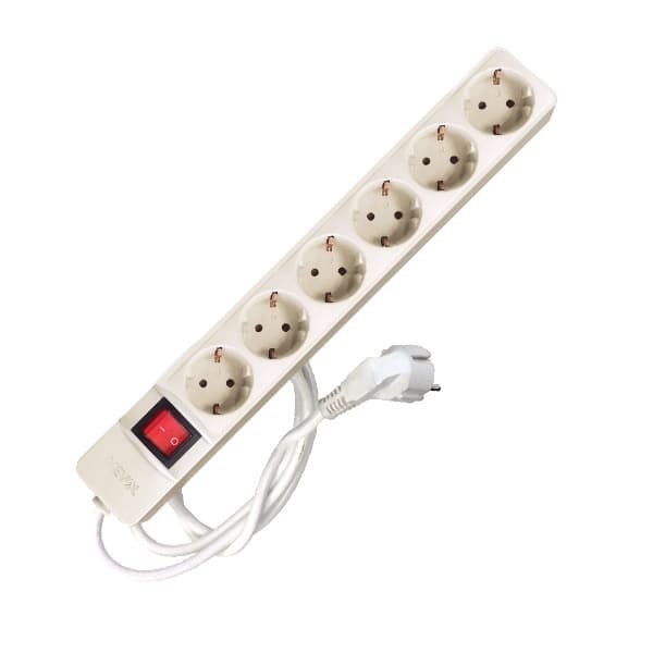 Meval Stop Kontak Isi 6 Slot + Saklar - Kabel 1.5m
