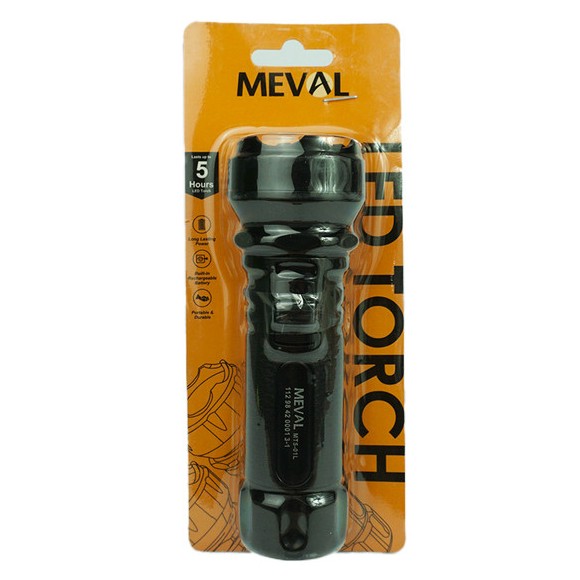 MEVAL Senter Flashlight 0.5W LED Torch Lead Acid 500mAh MT5-01L