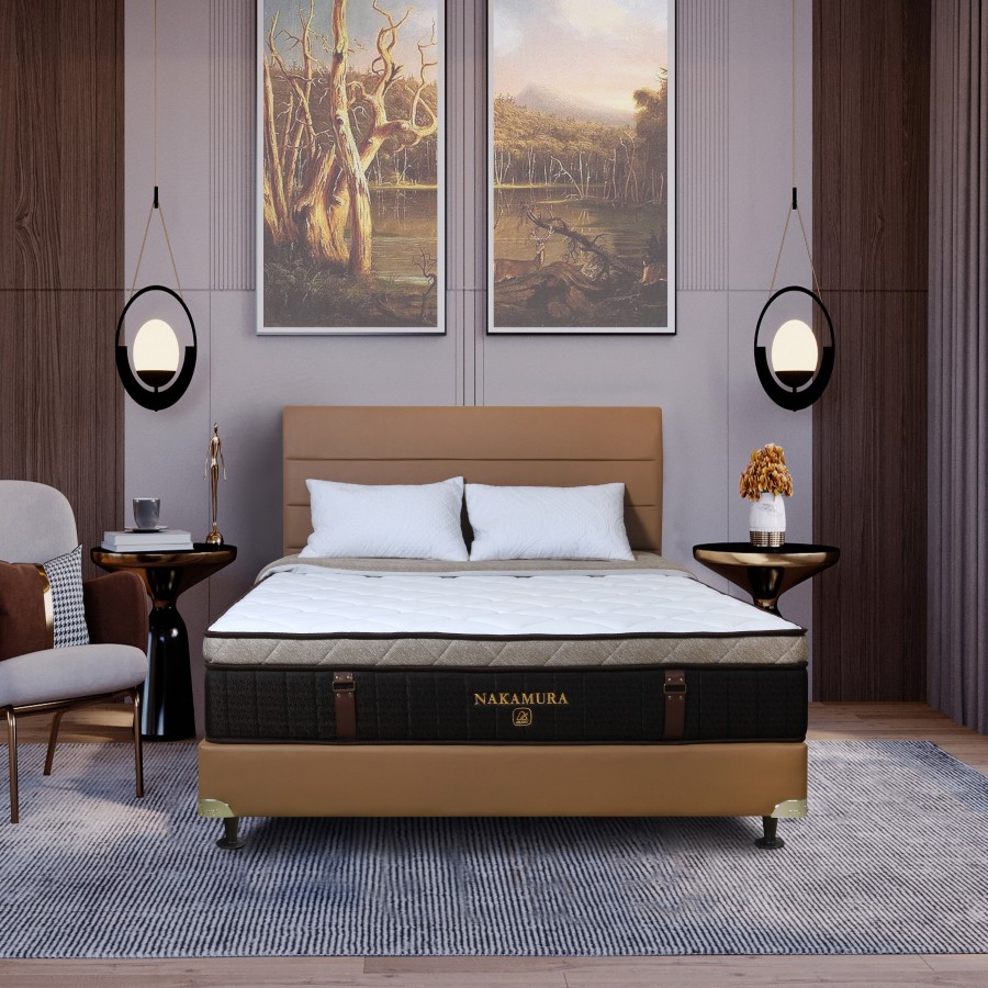 Kasur Latex Spring Bed Airland new Nakamura Set