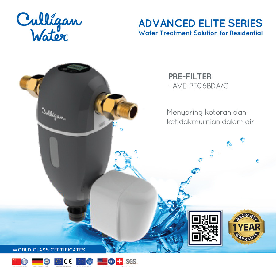 Culligan Pre-Filter Water Treatment System AVE-PF06BDA/G (Auto Flush)
