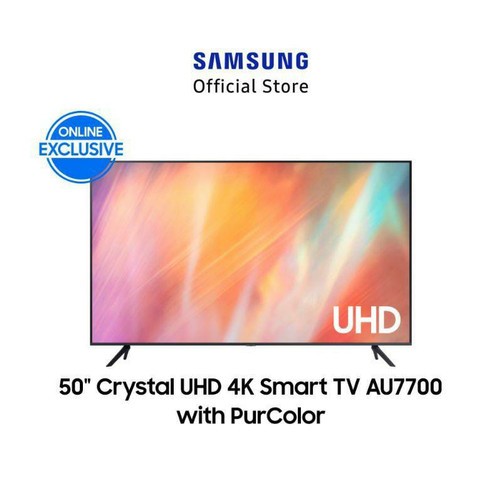 LED TV SAMSUNG 50AU7700 SMART TV CRYSTAL UHD 4K UA50AU7700KXXD
