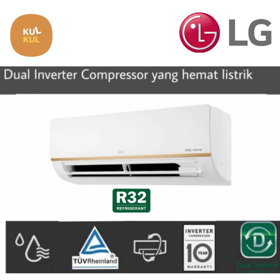 AC LG S13EV4 1,5PK INVERTER + PASANG
