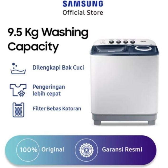 MESIN CUCI SAMSUNG WT95H3330MB/SE 9,5KG 2 TABUNG