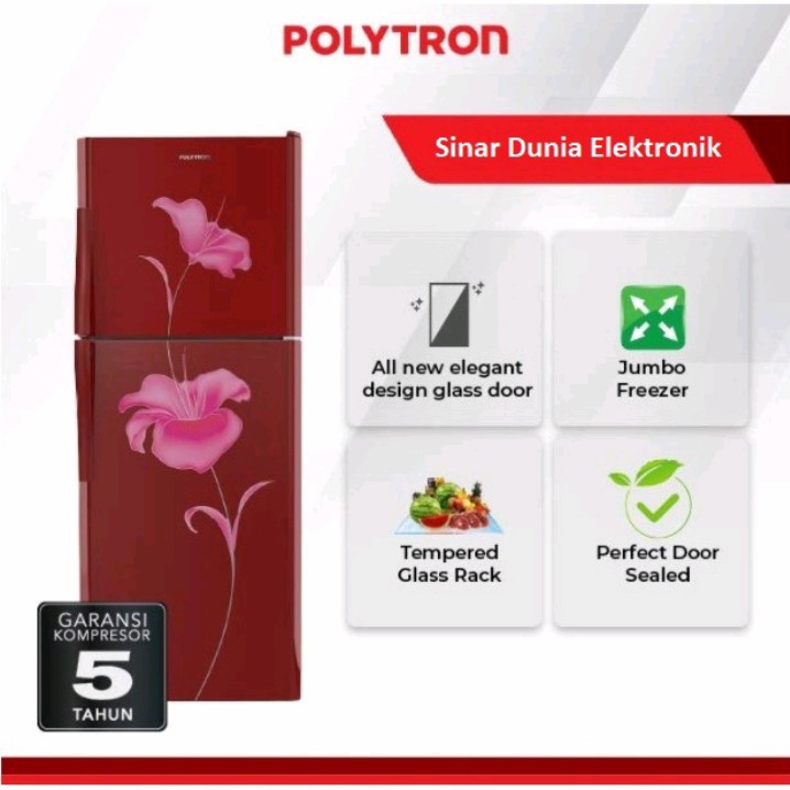 KULKAS POLYTRON PRM21BL 2 PINTU DEPOK