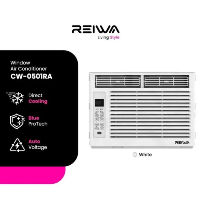 AC WINDOW REIWA 1/2PK 370WATT CW-0501RA 0,5PK
