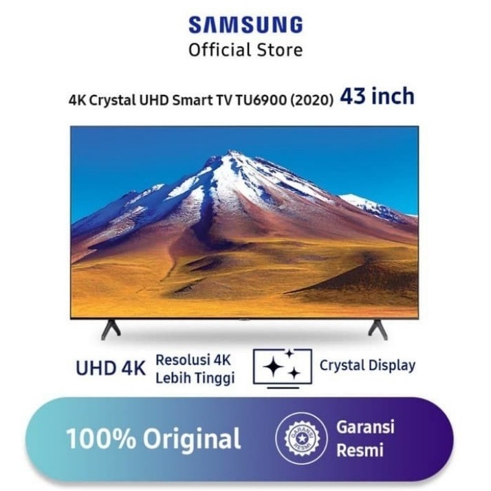TV SAMSUNG 43TU6900 Crystal UHD 4K SMART TV 43INCH