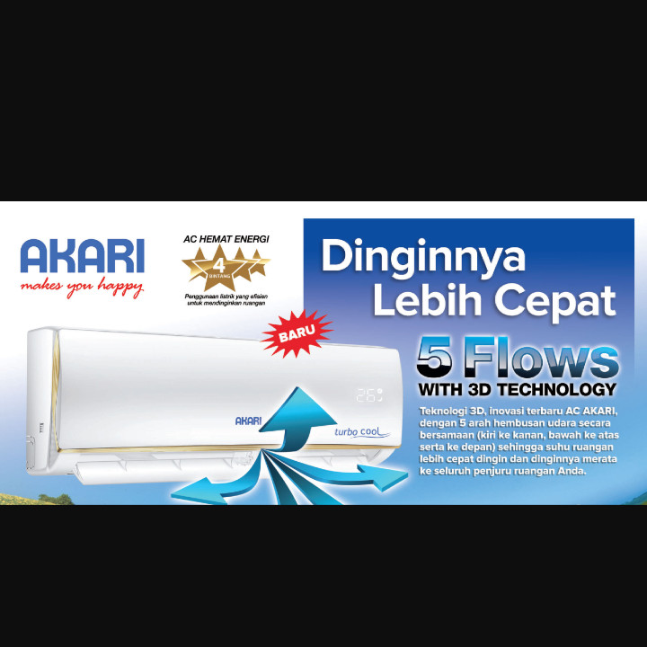 AC AKARI A-05D3LWI 1/2PK NEW SERIES 2019 + PASANG FREE ONGKIR DEPOK