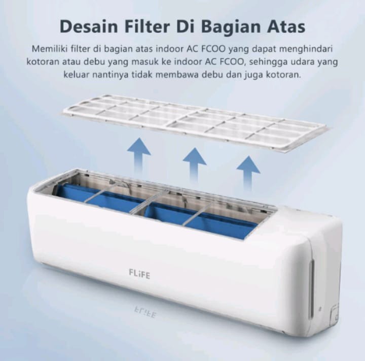 AC FLIFE BY GREE FAC-05FCOO 1/2PK 325WATT LOW WATT + PASANG DEPOK 0,5PK 05FCOO