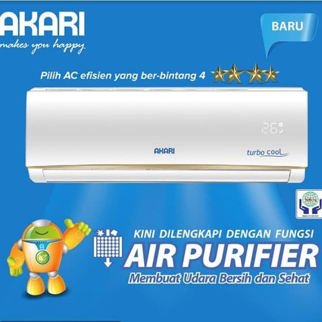 AC AKARI A-05D3LWI 1/2PK NEW SERIES 2019 + PASANG FREE ONGKIR DEPOK