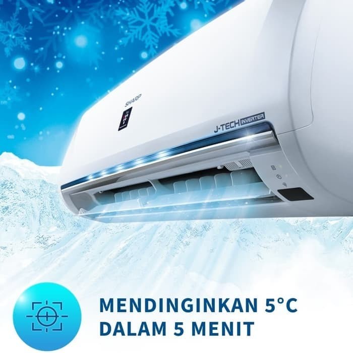 AC SHARP AH-XP6UHY 1/2PK INVERTER J-TECH PLUS PASANG FREE ONGKIR DEPOK 