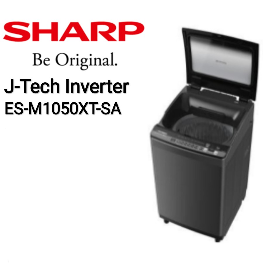MESIN CUCI SHARP ES-M1050XT-SA 10,5KG MEGAMOUTH J-TECH INVERTER MM 2.0