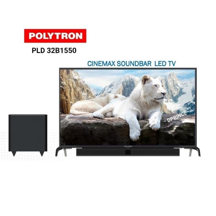 POLYTRON PLD 32B1550 32 INCH LED TV CINEMAX SOUNDBAR