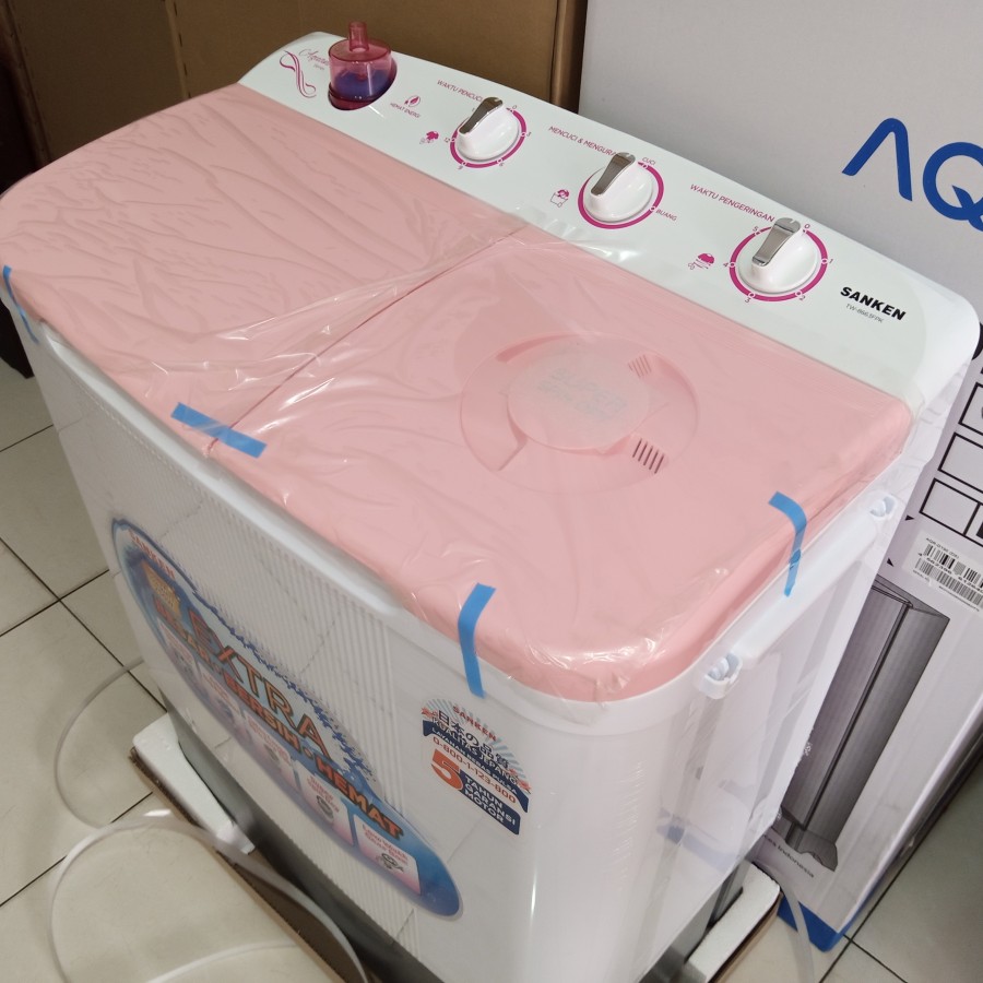 MESIN CUCI SANKEN TW-8663FPK NEW AQUANI SERIES 2 TABUNG