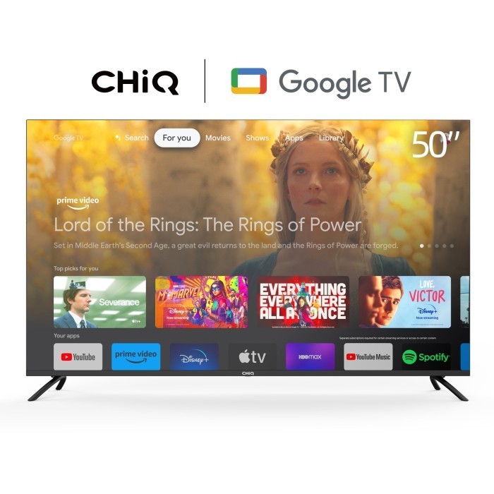 Changhong 【Google TV】CHiQ 50 Inch Smart TV 4K UHD HDR10+ ( U50G7P PRO )