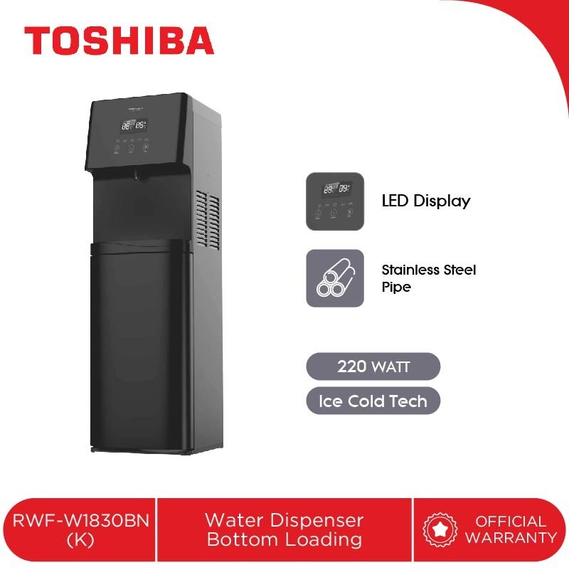TOSHIBA Water Dispenser RWF-W1830BN Dispenser Air Galon Bawah 220W