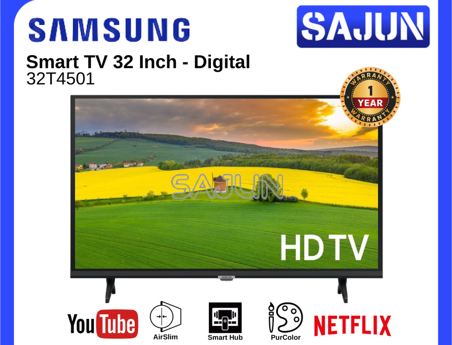 Samsung LED TV 32 Inch Smart Digital TV UA32T4501 / 32T4501