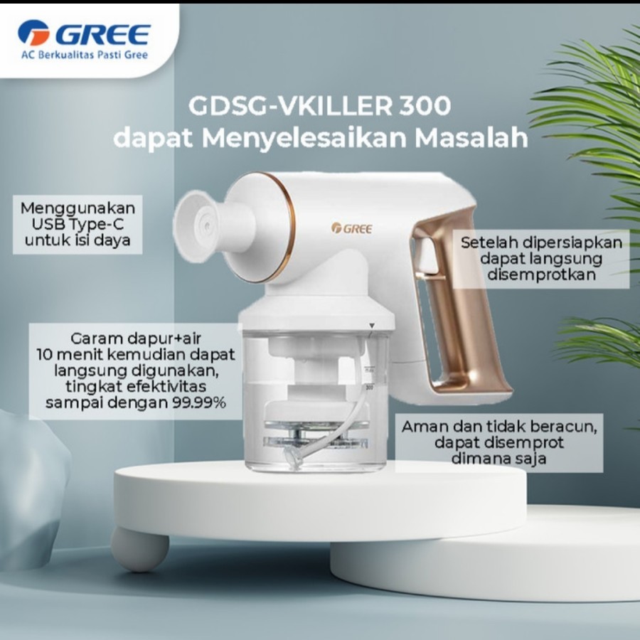 GREE Disinfectant Spray Gun GDSG-VKILLER300 Pembuat Cairan Disinfektan