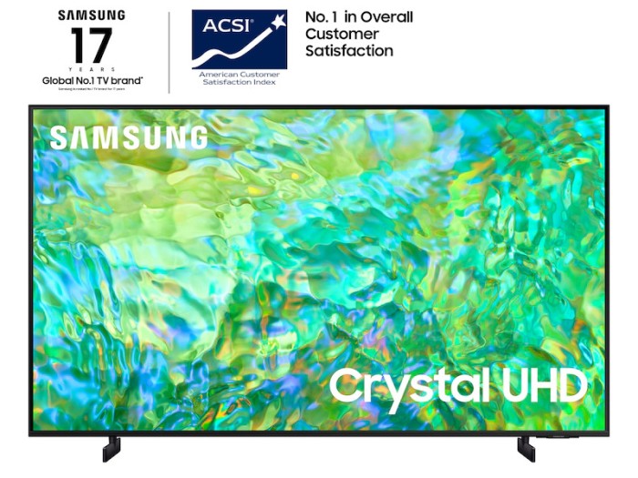 Samsung 43CU8000 Smart TV 43 Inch Crystal UHD 4K UA43CU8000KXXD