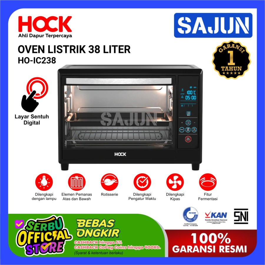 Hock Oven Listrik HO-IC238 (38 Liter)