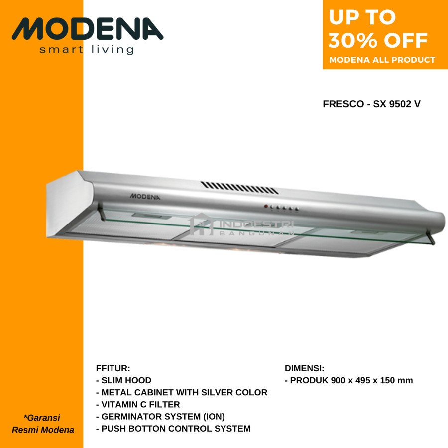 Modena Slim Hood 90 cm FRESCO SX 9502V Cooker Hood SX9502V / SX-9502V