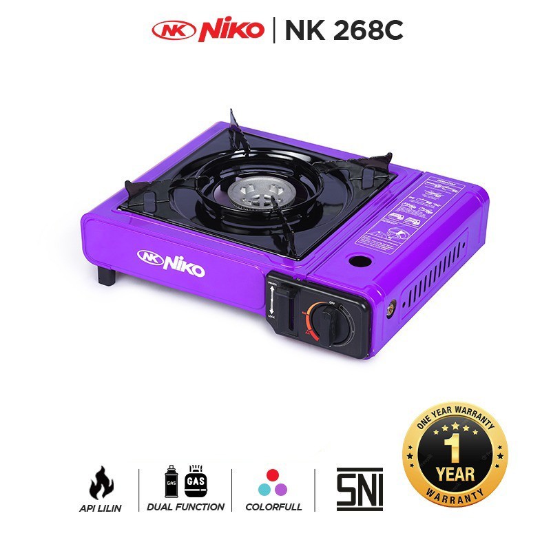 Niko Kompor Gas Portable 2 in 1 NK268C / NK-268C