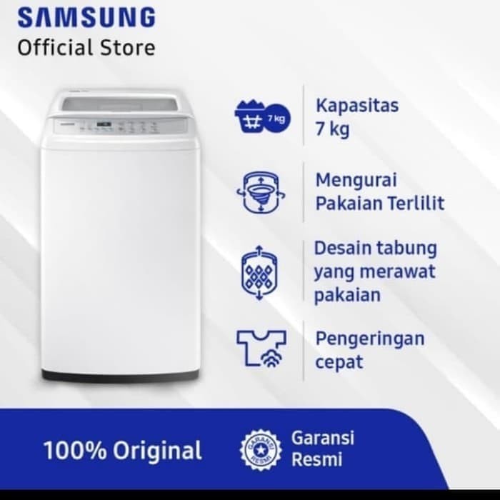 Mesin Cuci Samsung WA75H4200SG Top Loading 7.5 Kg Mesin Cuci 1 tabung
