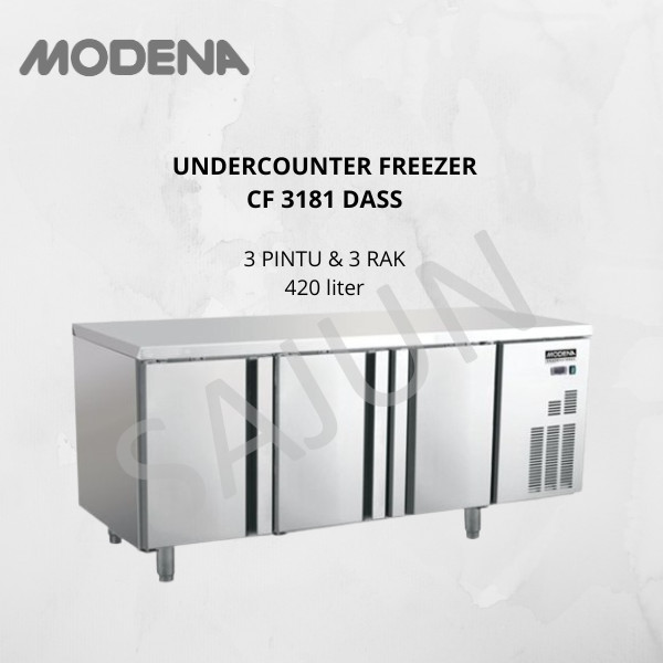 Modena Kulkas Pendingin Freezer 420L / Undercounter 180cm CF 3181 DASS