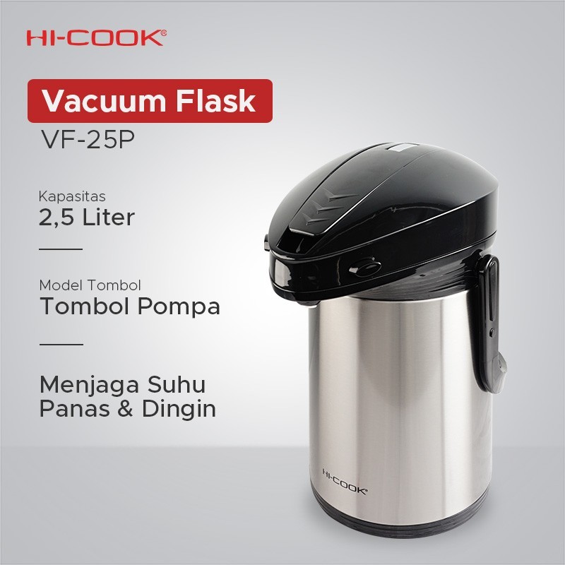 Hi-Cook Vacuum Flask / Termos Air Stainless 2500 ml