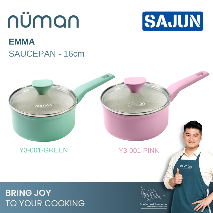 Numan Emma Series - Cookware Set / Panci Masak Marble Set Isi 3
