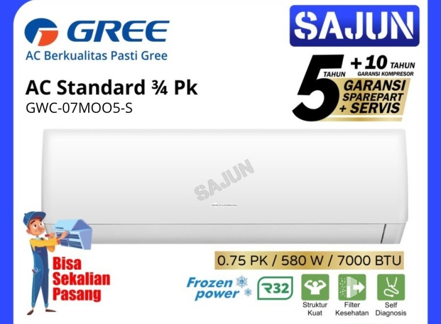 GREE AC Split 3/4 PK GWC-07MOO5-S AC Split 0.75 PK GWC-07MOO5S