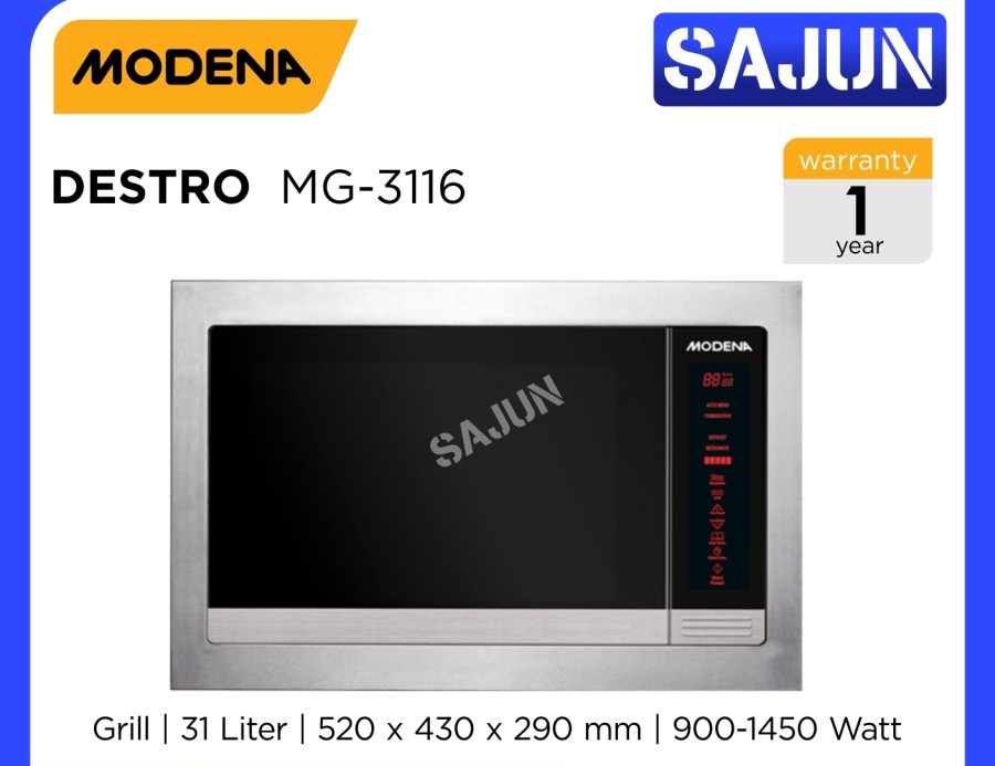 Modena Microwave Oven + Grill MG 3116 Kapasitas 31 Lt DESTRO MG3116